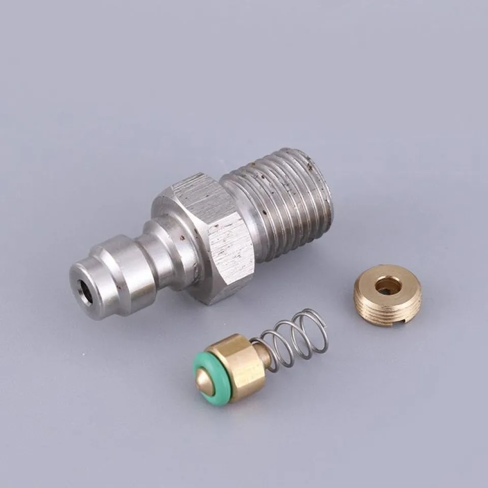 8 mm mužské závit rýchleho pripojenia ventilu PCP výplň s ventilom M10/18npt/18bspp mužský konektor pre nástroj vysokotlakových čerpadiel