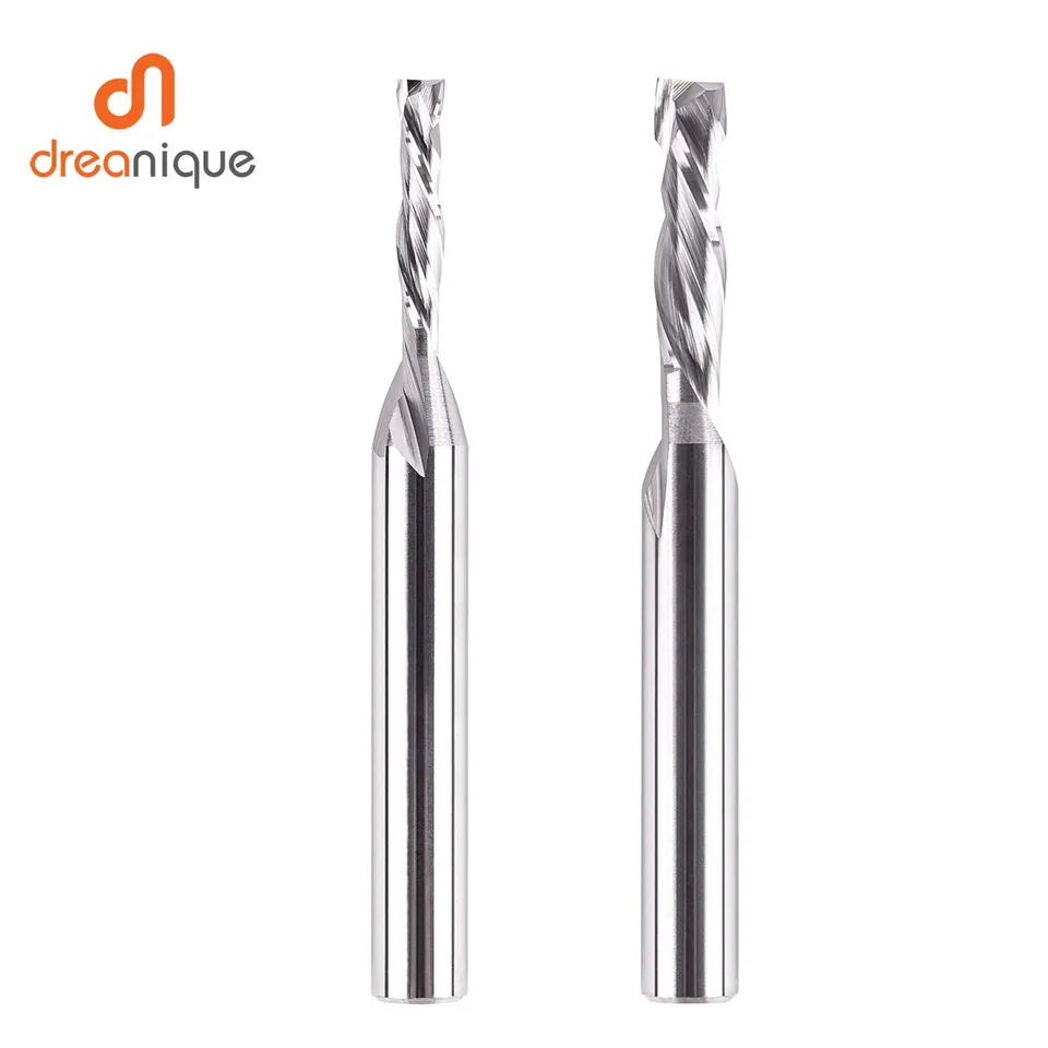 8 mm priemer priemeru dreva Drevené mletie Nárok nahor dole Cut 2 flauty špirálové karbidové mletie Nástroj CNC Compression Cond Mlyn Cutter Bits