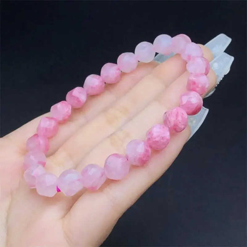 8 mm prírodný rodonitový náramok móda reiki gemstone okrúhle korálky šperky pár sviatočných darčekov 1ks