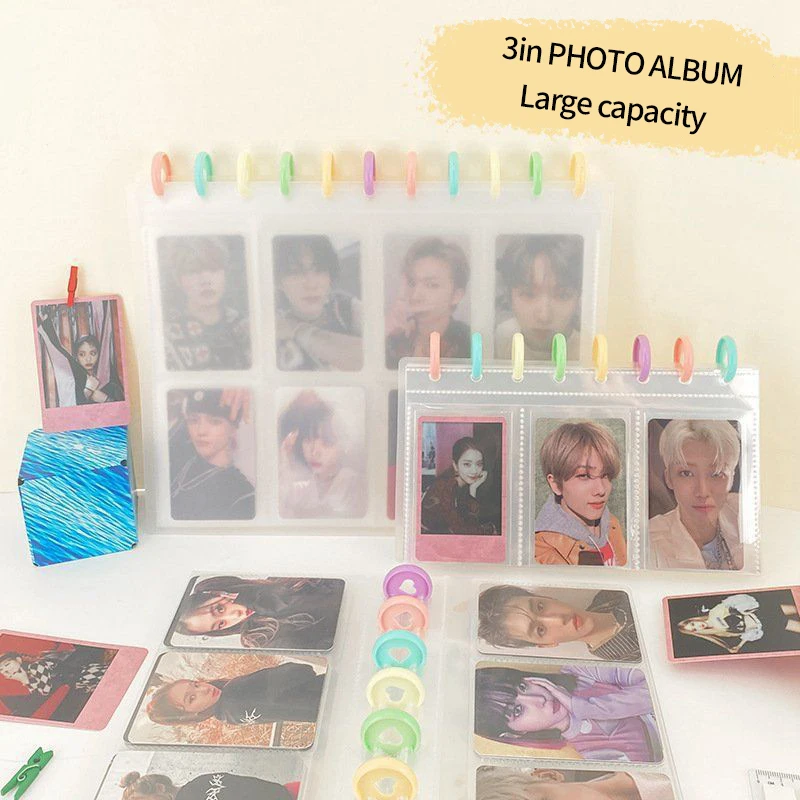 8 mriežky fotoalbum Simple Style Fotocard Držiteľ Binder KPOP KPOP KARTY