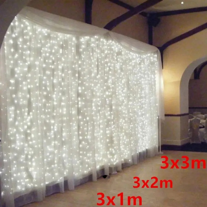 8 režim LED vonkajšie svetlo rozprávkové struny Light 3m 4M 6m Spálňa Svetlo Svadobná vianočná dekorácia Party sviatok USB Závesné svetlá