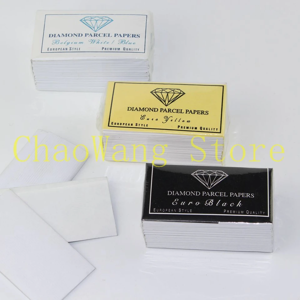 80*45 mm 25ks/taška šperky Diamond Parcel Papers Gem Store Store Bale