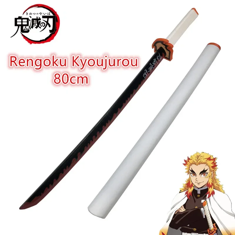 80 cm cosplay anime katana zbraň Originálny meč Orange Rengoku Kyoujurou Kyoujurou Tanjirou Swords
