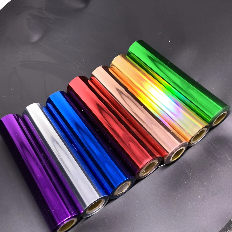 80 m/roll zlato striebro s bludníkom Foil Foil Paper Rolls for Laminator Laminujúci prenos tepla na laserovej tlačiarni DIY Card Craft Paper