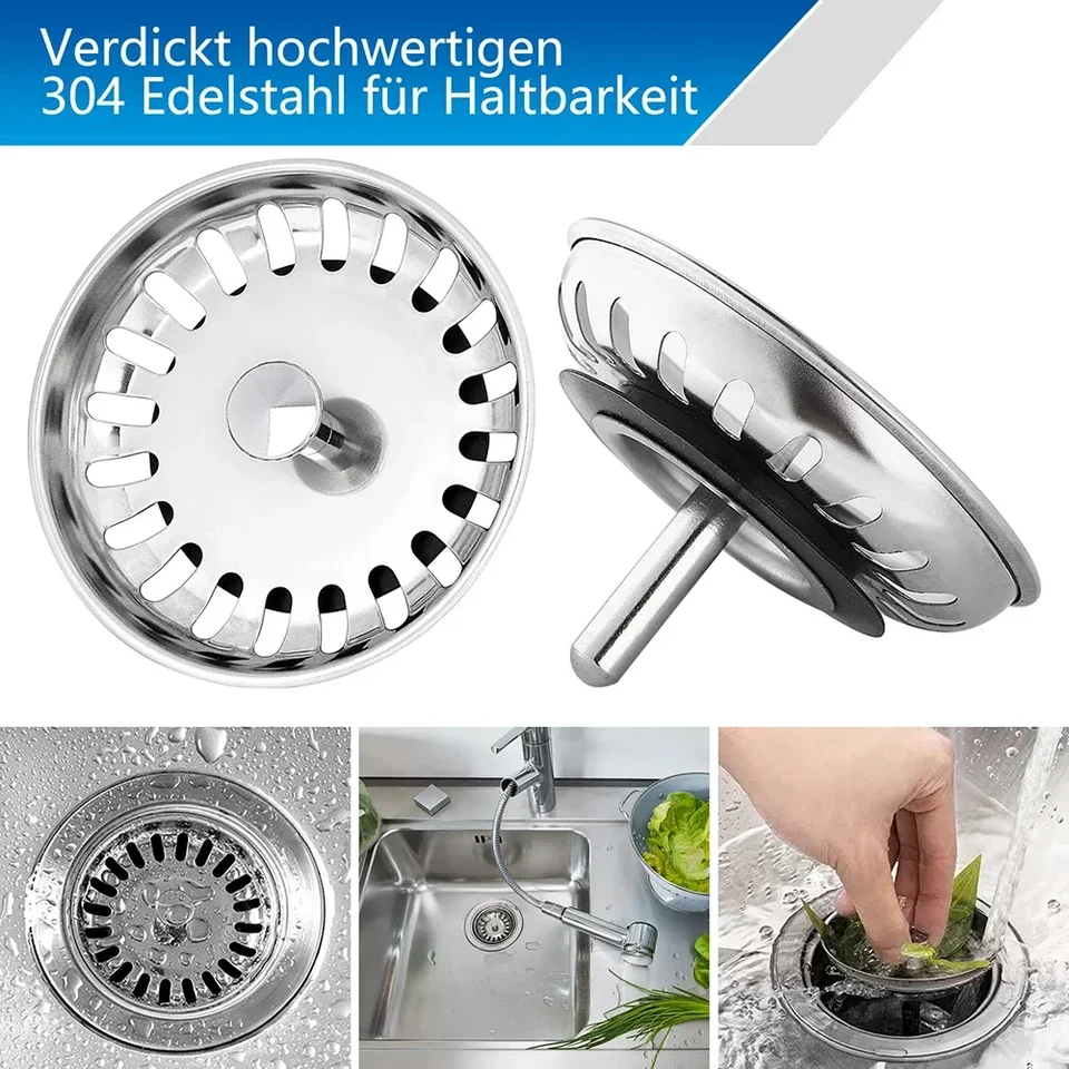 80 mm/82 mm/84 mm kúpeľňové umývadlo z nehrdzavejúcej ocele vodná zátka Water Water Filter