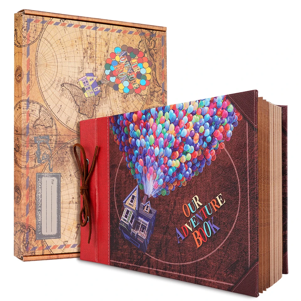 80 stránok naša dobrodružná kniha DIY ručne vyrobený fotoalbum Scrapbook Retro Kraft Album výročie svadobná hosťová pamäťová kniha Darček