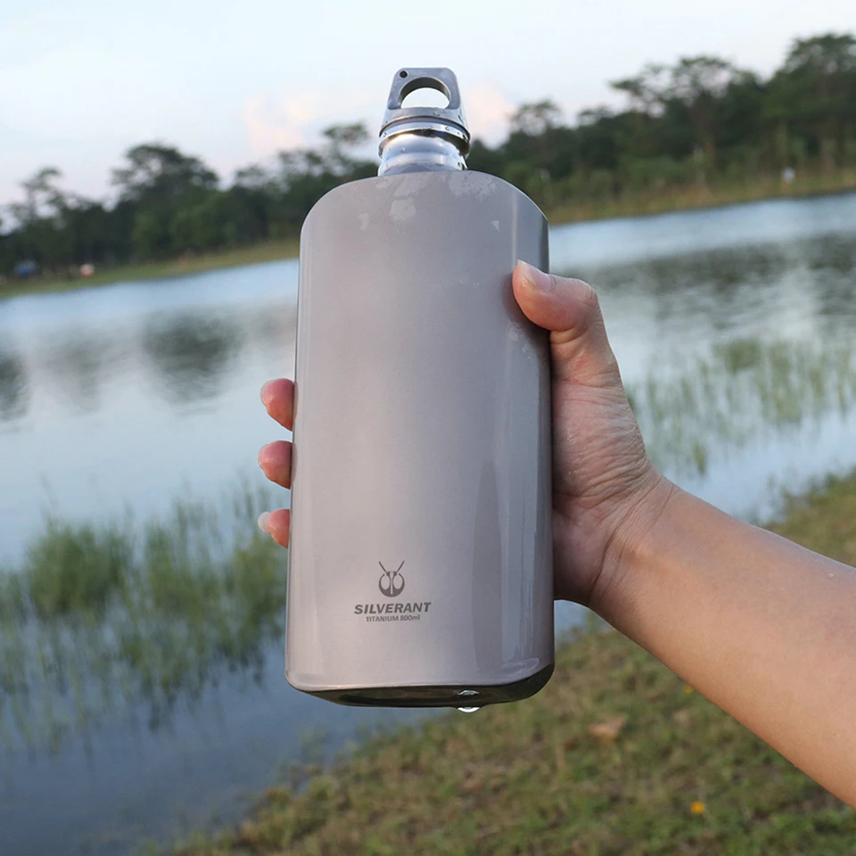 800 ml 190g Titanium Flot Fľaša na fľašu prenosný kreatívny šálka kanvica Púčiky Eco Eco priateľské pre vonkajšie športové cestovanie
