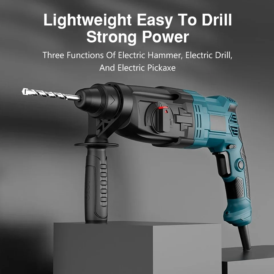 800 W multifunkčné rotačné elektrické kladivo 3-v-1 Elektrické vyzdvihnutie Hammer Hammer Hammer Hadset Hammer Hammer Hammer stroj