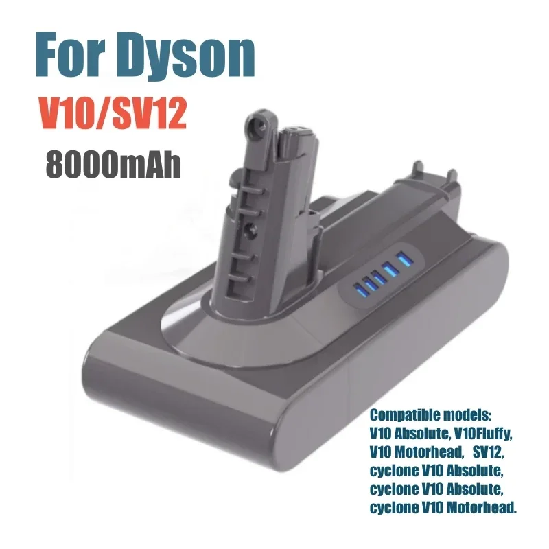 8000 mAh batéria pre Dyson V6 V7 V8 V10 V11 Vymeňte batériu DC58 DC59 DC61 DC62 DC72 DC74 SV11 SV10 SV12 SV14 SV15 Li Ion Batéria