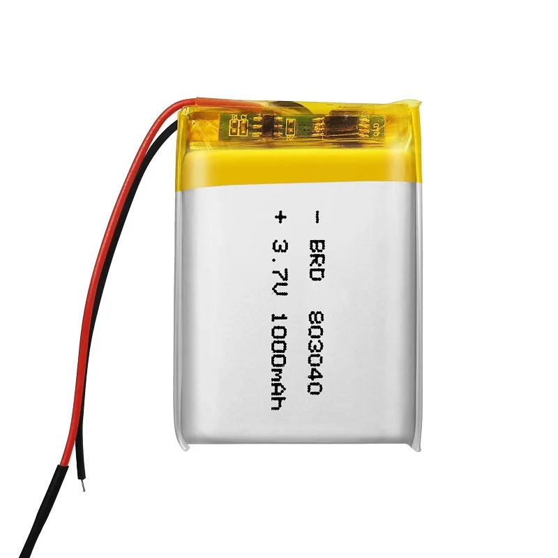 803040 1000 mAh 3,7 V lítium polymérny nabíjateľnú batériu pre MP3 GPS LED svetlá DVR PDA Hračky Bluetooth Massager Tablet Massager