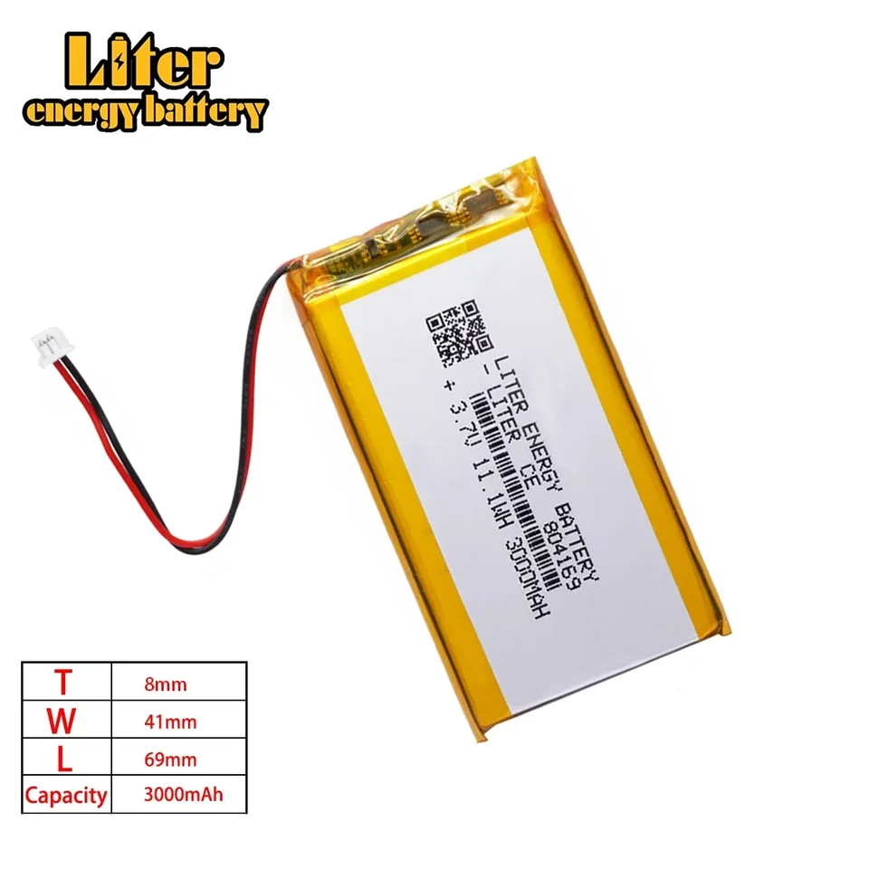804169 Lítiová polymérna batéria pre 804066 3,7 V 3000 mAh pre batériu Game Machine s otvoreným zdrojom R36S