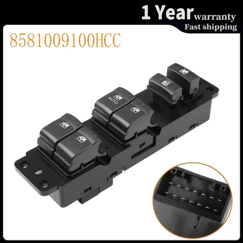 85810-09100HCC Power Window Switch Spínač skleneného zdvíhacieho regulátora ovládacieho tlačidla pre Ssangyong Kyron 2005 2006 2007 Auto príslušenstva