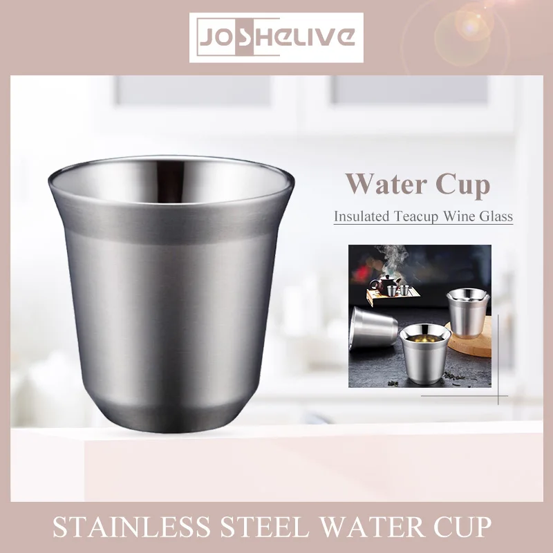 86/160 ml kávový šálka dvojvrstvovej nehrdzavejúcej ocele 304 Easy Clean ins Coffee hrnček Nespresso šálky mlieka mlieko kuchynský nápoj