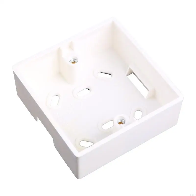 86 Typ PVC Junction Box Wall Mounded Socket Base povrchová montáž elektrický výstup biely PVC na ochranu krytu L4MF