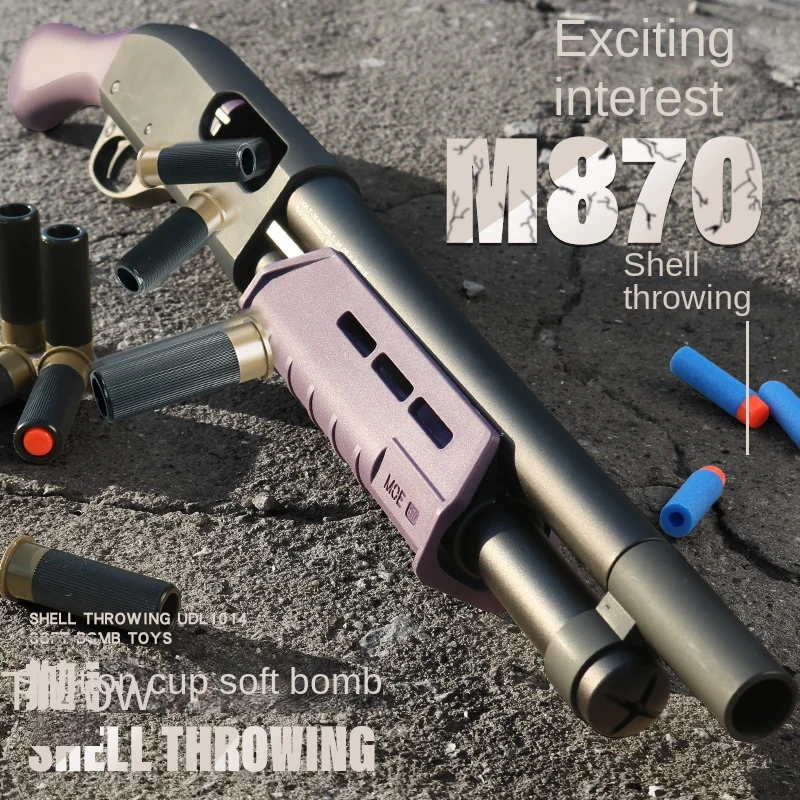 870 Shell hádzanie Remington Spray Shotgun Shotgun Toy Gun, Model simulácie pre dospelých Boy Model hračkárska pištoľ