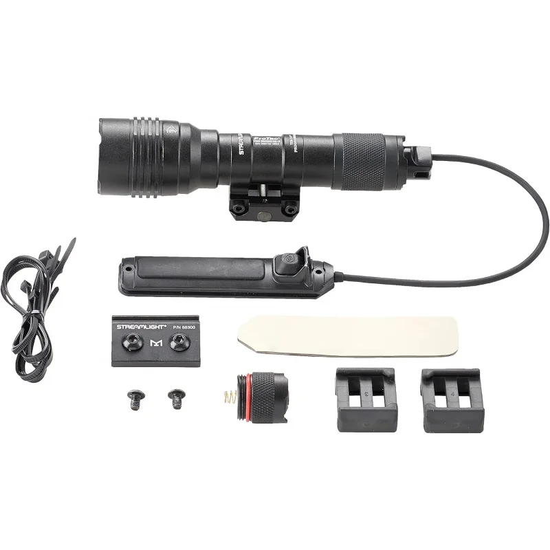 88066 Protac Rail Mount HL-X 1000-lumen viacpalková zbraňová svetlo s diaľkovým spínačom, chvostom, svorkami a batériami CR123A, BO