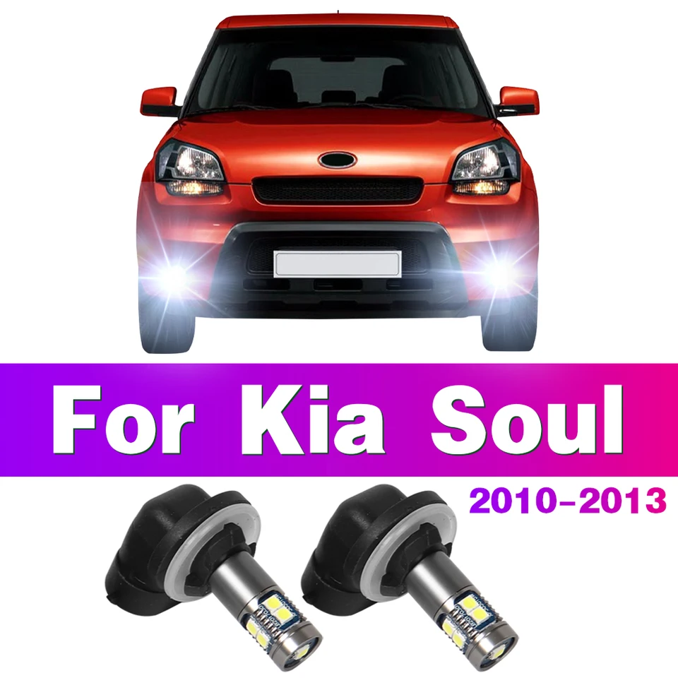881 886 889 H28 888 894 896 898 LED auto predné hmlové žiarovky FOG SVETLA Žiarovka pre KIA SOUL 2010 2011 2012 2013 Automatické príslušenstvo