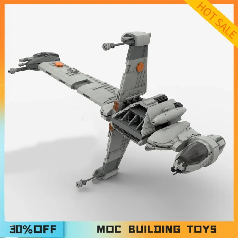 896ks Prispôsobené MOC A/SF-01 B Wing Starfighter Building Technology Techany DIY Creative Zhromaždenie Hračky s dovolenkovými darčekmi