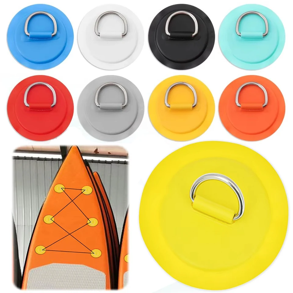 8cm surfová doska gumová loď PVC Patch z nehrdzavejúcej ocele D-Type D-Type Fixná spona na palubu Lota