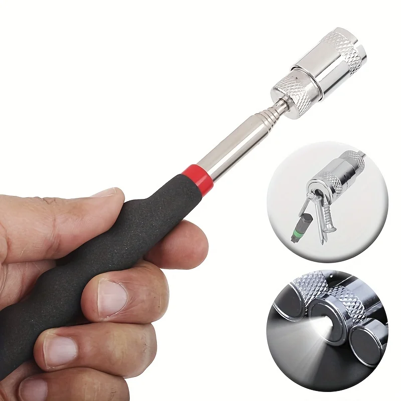 8ib kovový zasunuteľný teleskopický magnetický snímač s nástrojom na automatické opravy svetla