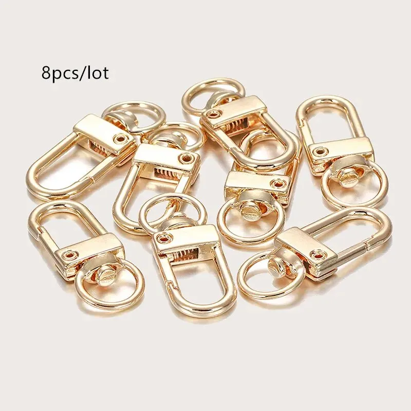 8ks/lot metal Universal Buckle Bag Buunka Multifarebná voliteľná kľúčová spona zliatina zliatiny Buunka Lobster Buckle Bag Accessories