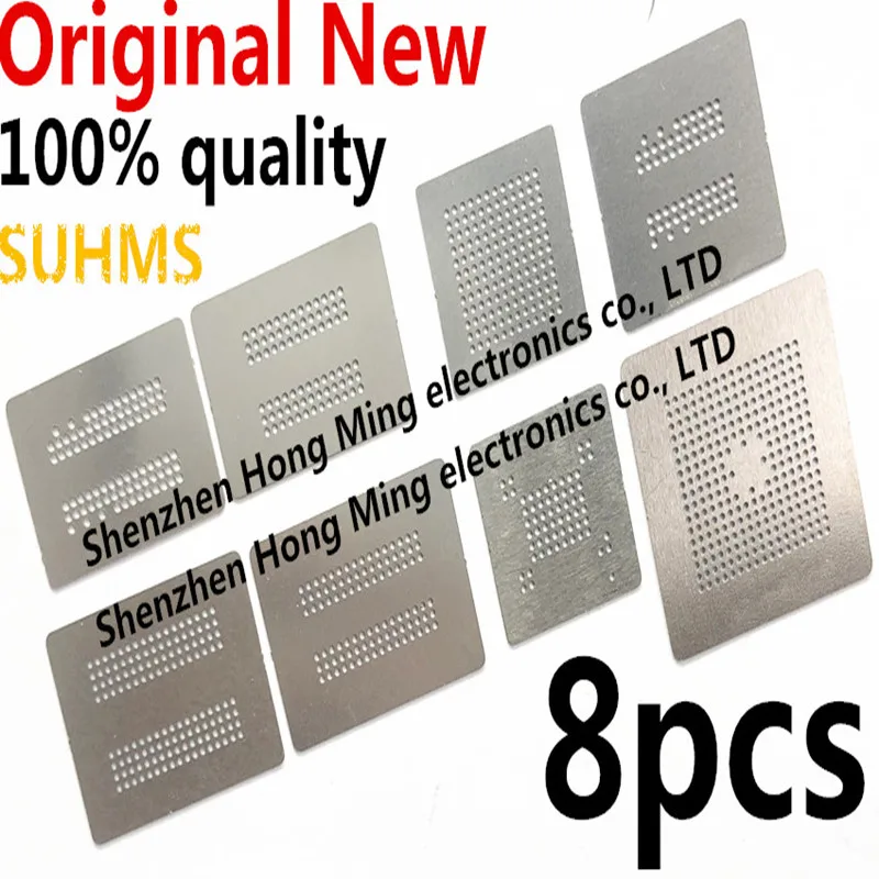 8ks priamo zahrieva BGA reballing šablóny šablóny pre pamäť RAM DDR1 DDR2 DDR3 DDR5