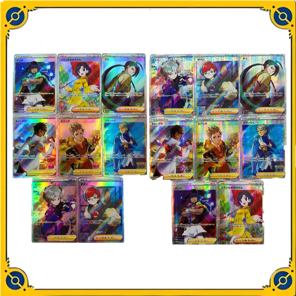 8ks ptcg Pokemon japonský druhý turista Cynthia rosa farebná flash šikmé svetlo refrakcie anime games collection card hračky