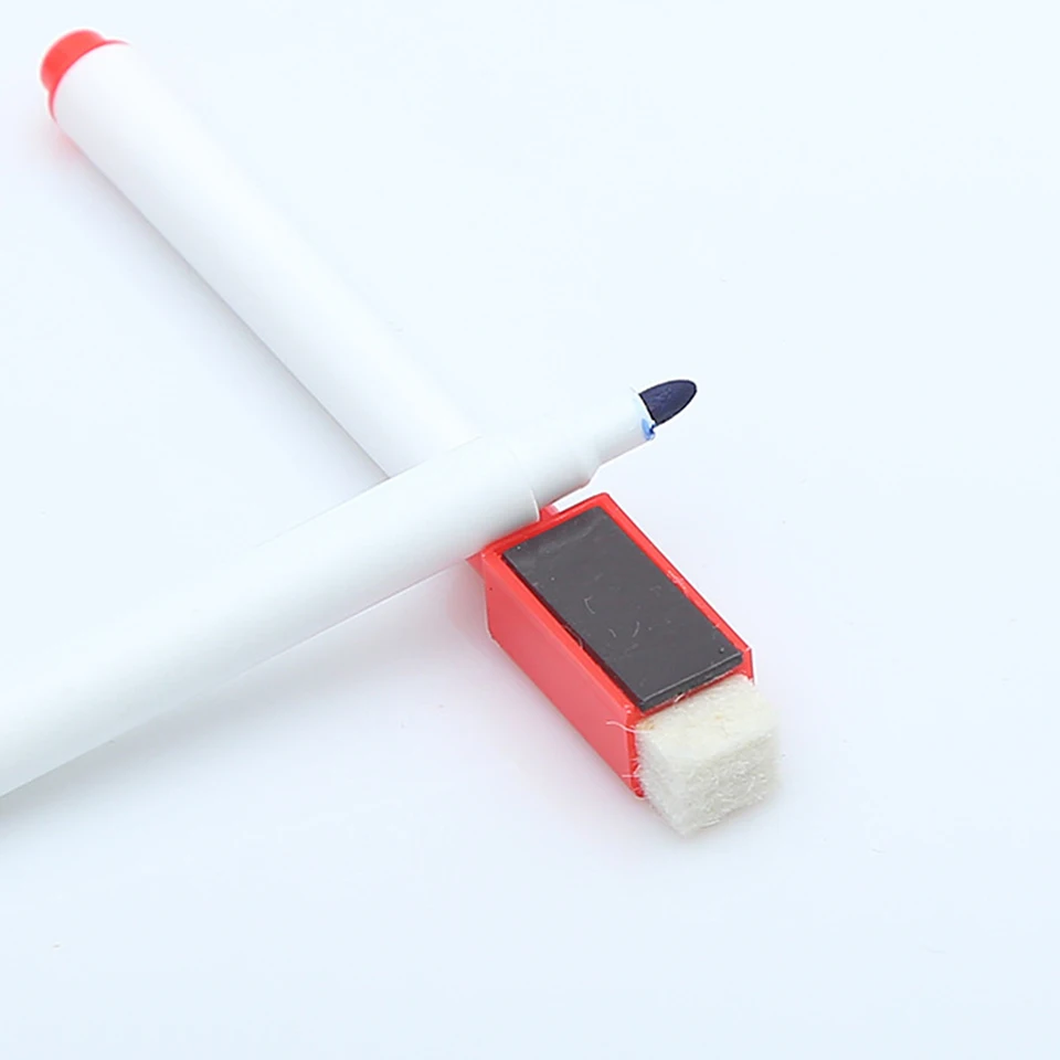 8ks/set Magnetické farebné značky na dosku s perami v tabuli Vstavané v službách Eraser Scationery School Supplies