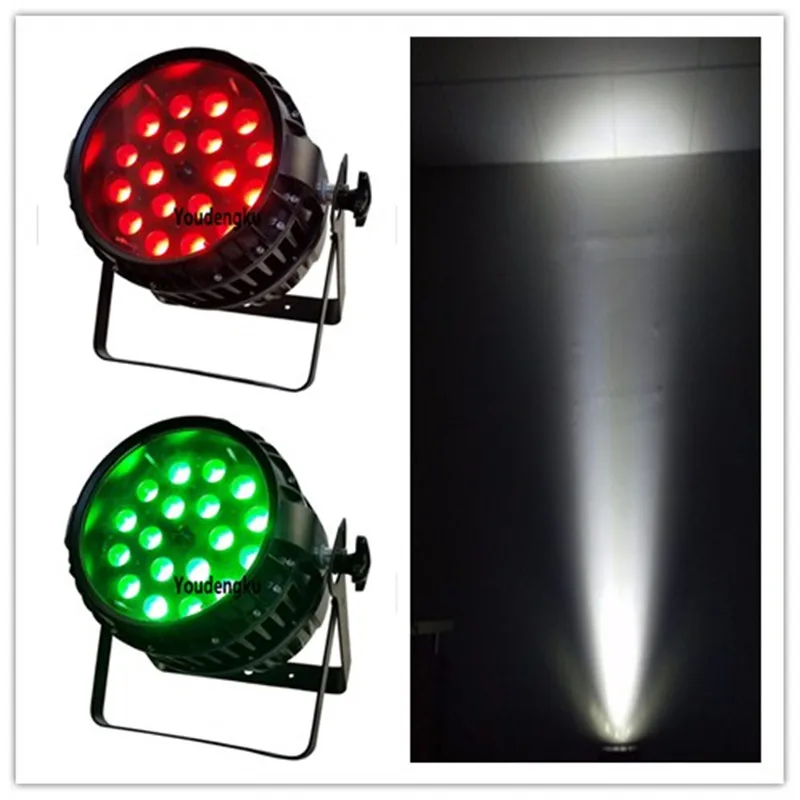 8ks vonkajšie vodotesné vodotesné RGBW LED PAR Svetlo Zoom DMX LED LIGHTS LEDS RGBW PAR CAN CAN 18X10W ZOOM LED PAR IP65