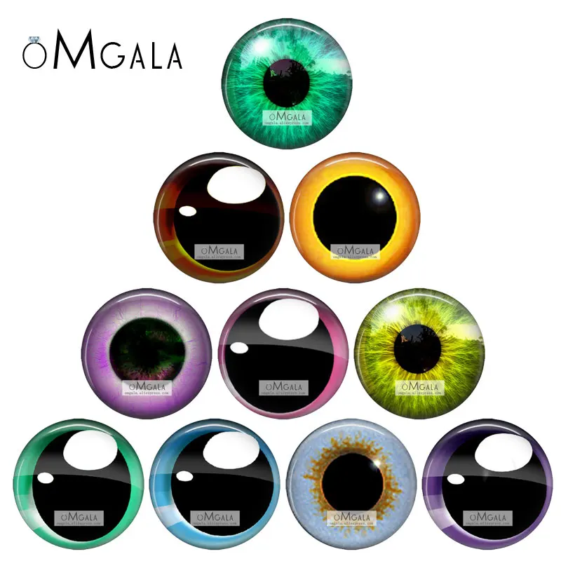 8mm10mm12mm14mm16mm18mm20m20 mm okrúhle draky Cat Eyes Cabochon pre náramok náramku pre ženy na náušnice Pins Brožové remeslá Dodávka