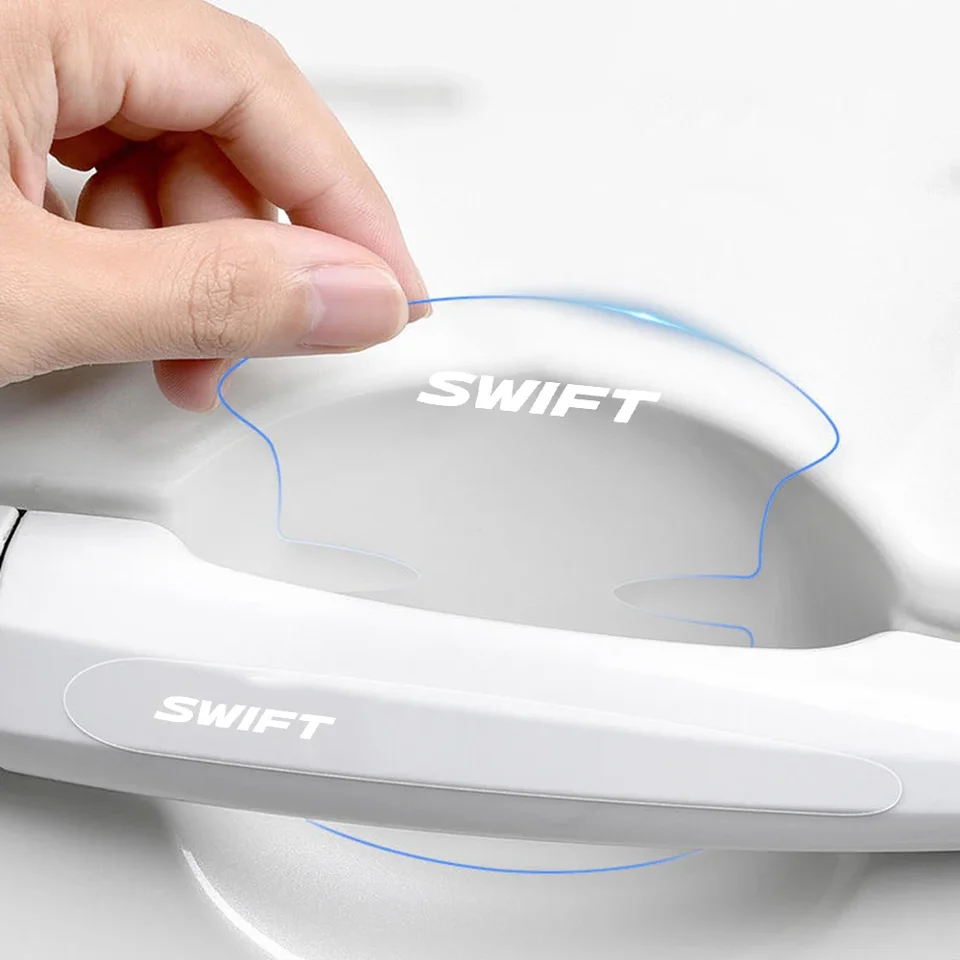 8pcs Dvere Car Rukoväť priehľadná ochrana Automatické logo Emmkol exteriérový nálepka na dvere pre Suzuki Swift Car Styling Actle
