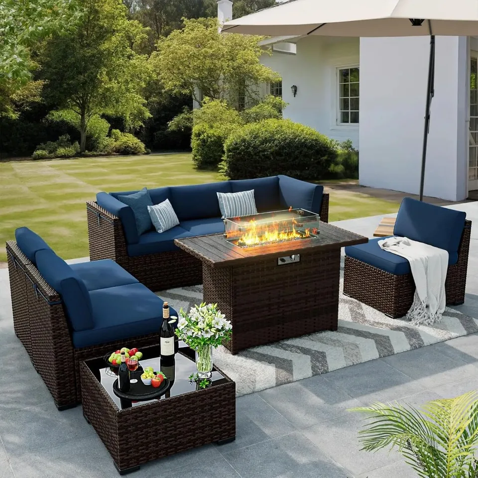 8pcs Outdoor Patio Furniture Súprav