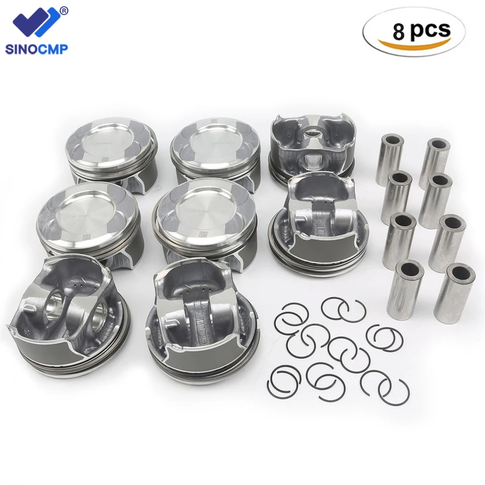 8pcs piestové krúžky sada φ24 mm pre 11-19 Mercedes-Benz X166 W166 W221 W222 GL500 S500 M278 GLS500 E500 ML500 4,6T 4,7T A2780302317