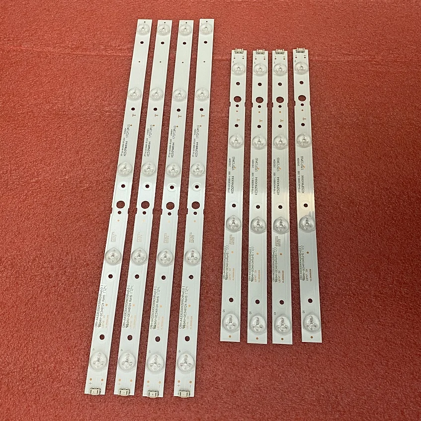 8pcs/set LED prúžok pre TV 43UG620V 43UJ620V 43UJ6200 CRH-A4330300104L6CNREV1.0 CRH-A4330300105R6CNREV1.0 A4330300105R74CREV1.0