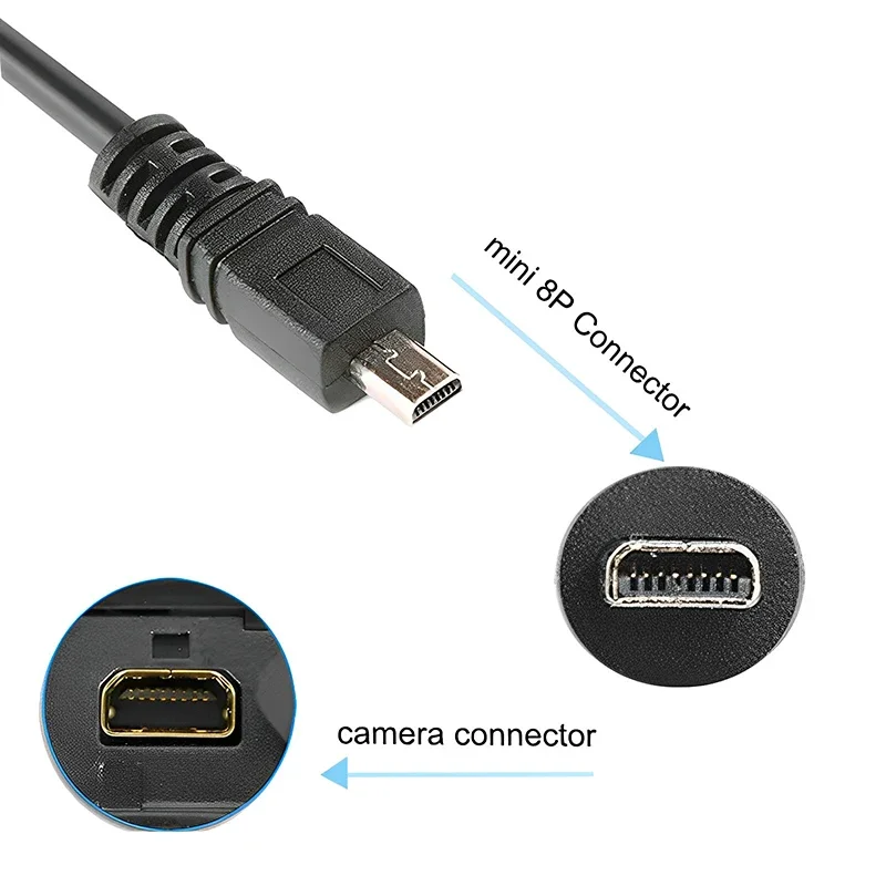 8pin USB DC nabíjačka Sync káblový kábel pre PanasonicLumix DMC-FS7 DMC-FS8 DMC-FX01 DMPanasonic LUMIX K1HY08YY0031 Fotoaparát