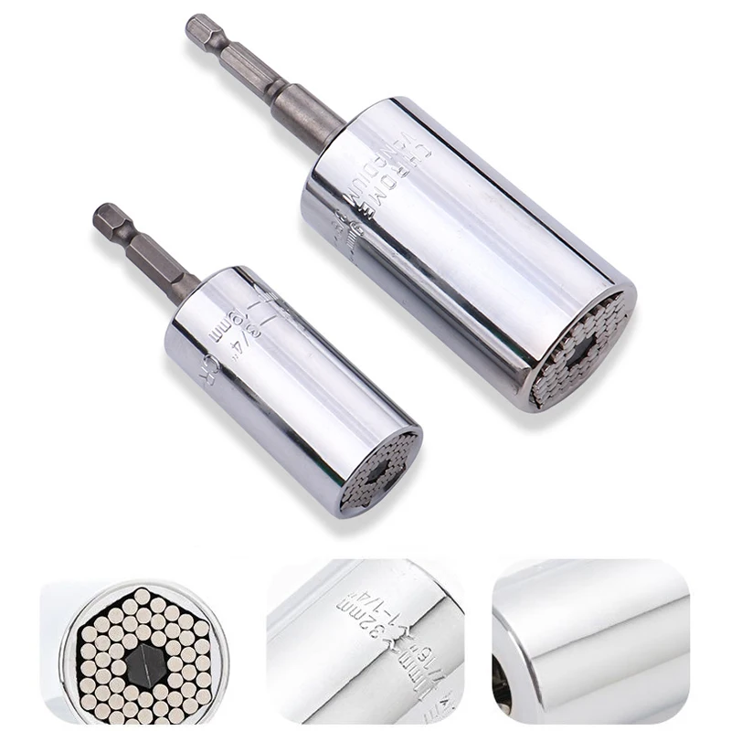 9-27 mm 11-32 mm Ratchet Wrench Universal Socket Head Spanner Spanner Domácnosť Ručná súprava nástrojov na opravu súpravy Multifunkčný kľúč