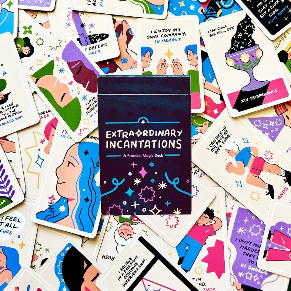 9*6 cm Mimoriadne zaklínadlá Tarot a Oracle Deck 78 PCS Mini karty Prenosné