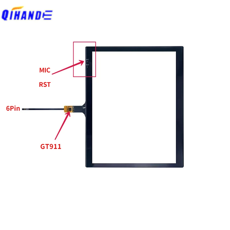 9,7 palca GT911 HLX-1819-V1-TC Touch Panel GPS GPS Radio Player Tesla Panel 2.5d 6pin 212*171 mm pre Radio GPS Teyes TPRO2