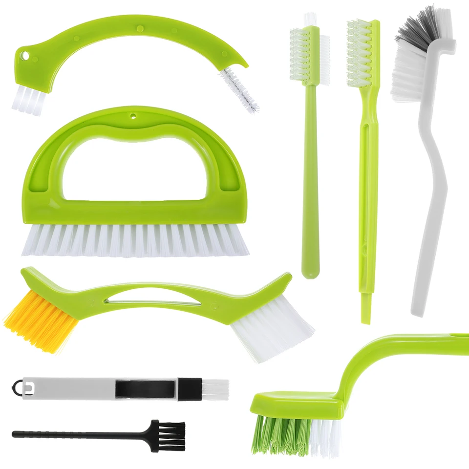 9 balení Groove Cleaner Brush Set viacúčelová ručná čistiaca kefka Deep Cleaning Opätovne použiteľná kefka na kĺbové kefy