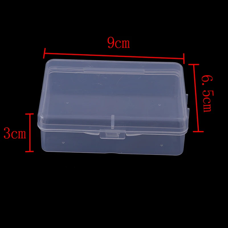 9 cm*6,5 cm*3cm priehľadný plastový úložný box číry štvorcový viacúčelové