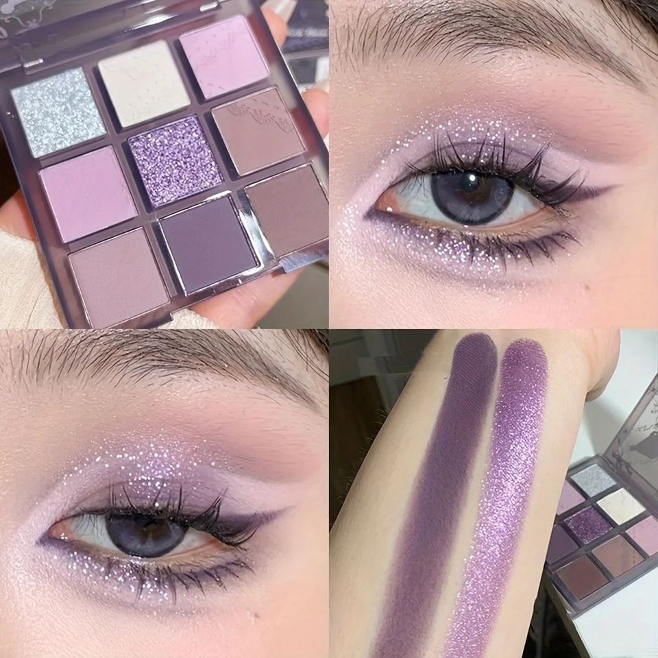9 farieb paleta purpurovej bobúľ farebný tón bobule perlene