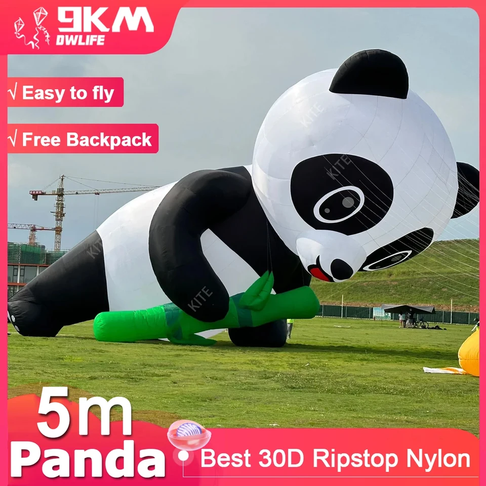 9 km 5m Panda Kite Line Line Pendant Pendant Soft Show Show pre draka pre draka festivalu 30D Ripstop Nylon Nylon (Accept Wholesale)