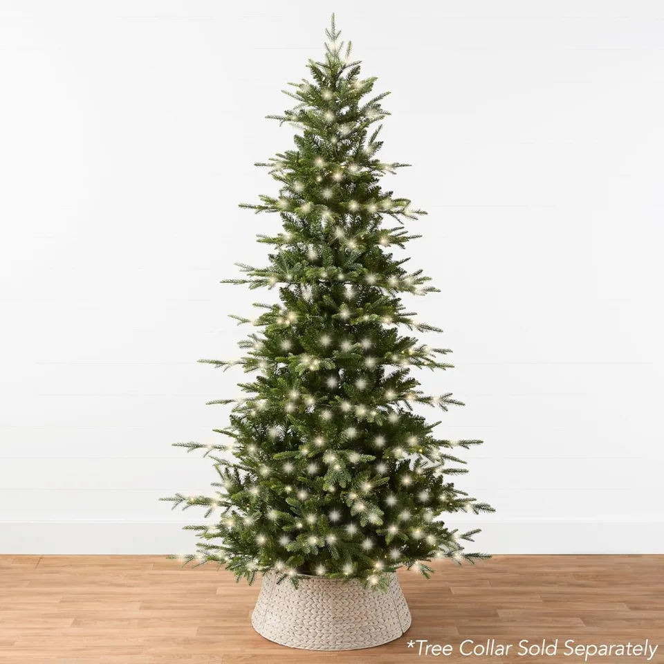 9-noha vopred nainštalovaná osvetľovacia umelá topoľový strom, Noble Holiday Decotion, s vetvami, viacfarebné LED svetlá LED 2-v-1