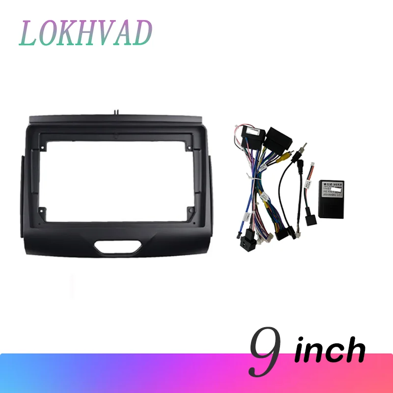 9 palcov pre Ford Ranger 2016 - 2019 Car Radio Fascias Android MP5 Stereo Player 2Din Rám panela hlavy