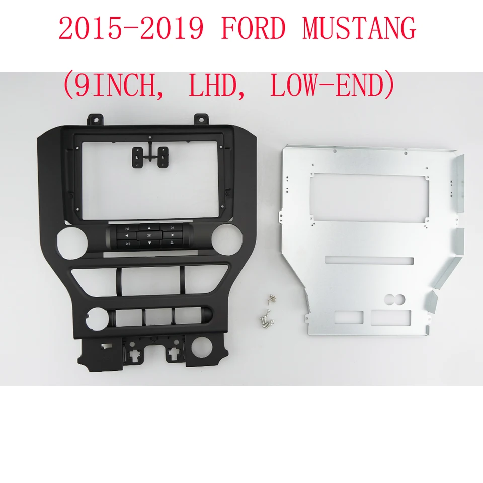 9 -palcové auto rádio Fascia pre Ford Mustang 2015 2016 2017 2018 2019 DVD stereofónny panel Dashboard Rám inštalácia súprav