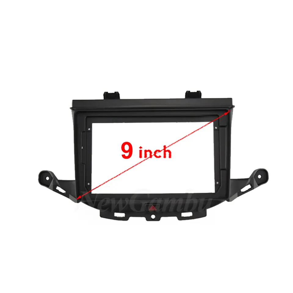 9 -palcové auto rádio pre Opel Astra K Buick Verano GS 2015 Ráme bez kábla GPS MP5 ABS PC PLASTNÉ FASCIA DASHARDON PLAFE RÁM