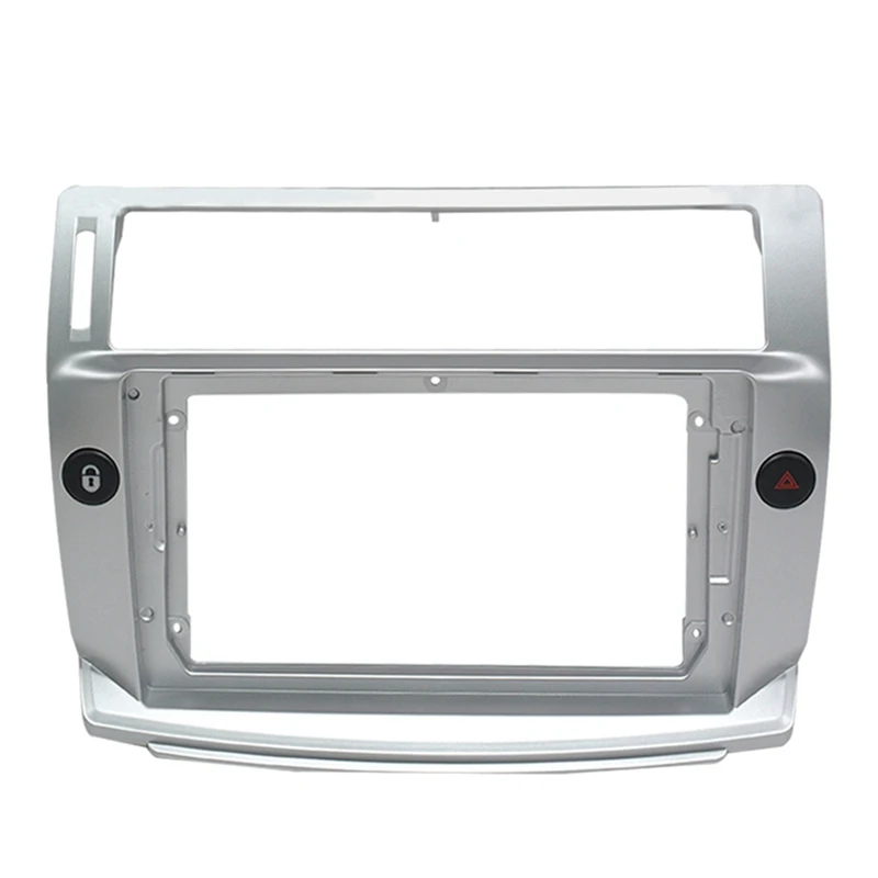 9-palcový automobil Fascia Radio Panel DVD Panel Dash Kit nainštalujte rámec adaptéra pre Citroen C4 C-Triomphe C-Quatre 04-14 diely