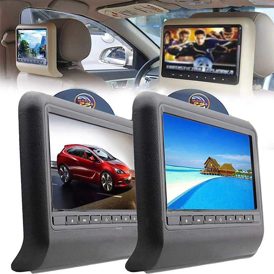 9 -palcový autosedačkový zadok LCD LCD displej MP3/MP4 MultiMedias Player Gaming FM Personmiter DVD DVD Player Monitor DVD Player