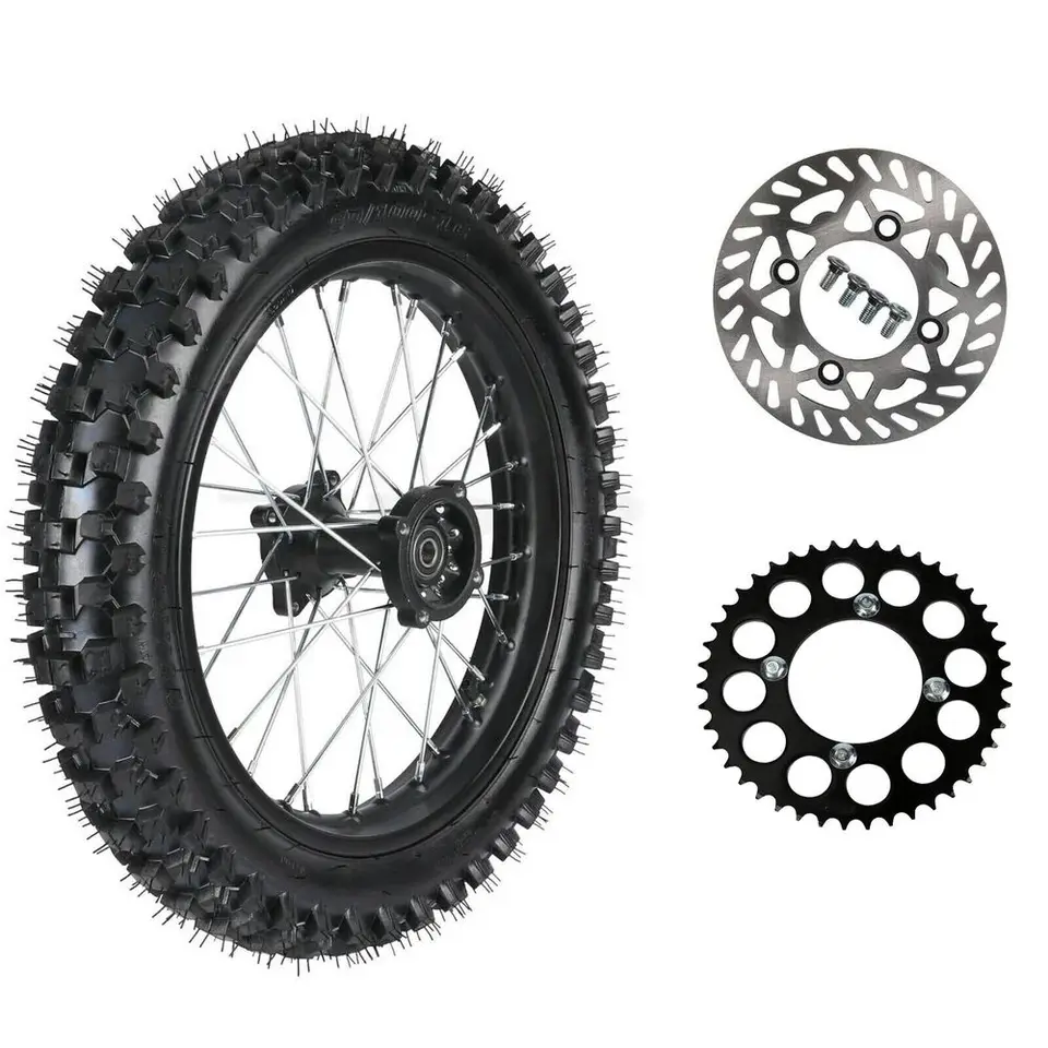 90/100-16 pneumatika zadného kolies a okraj 428 ozubeného kolesa Fo Pit Dirt Bike SSR 150cc 200 ccm