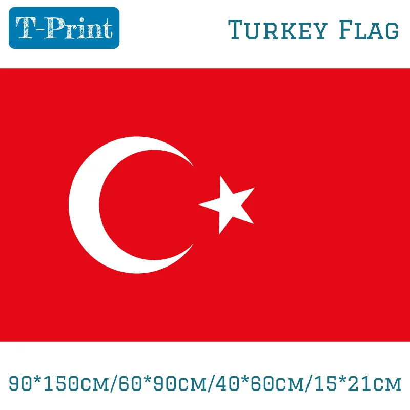 90*150 cm/60*90Turkey National Turkish Flag 3*5 stôp pre národné denné športové hry Športové stretnutia Darčekové bannery a vlajky